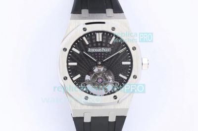 R8 Factory Replica Audemars Piguet Royal Oak Tourbillon Watch Black Dial 41MM